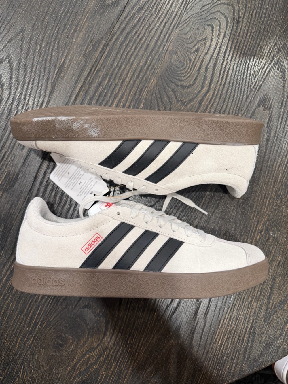 Adidas VL COURT 2.0 Lifestyle Skate Shoes Unisex Low Top Gray men’s 7.5